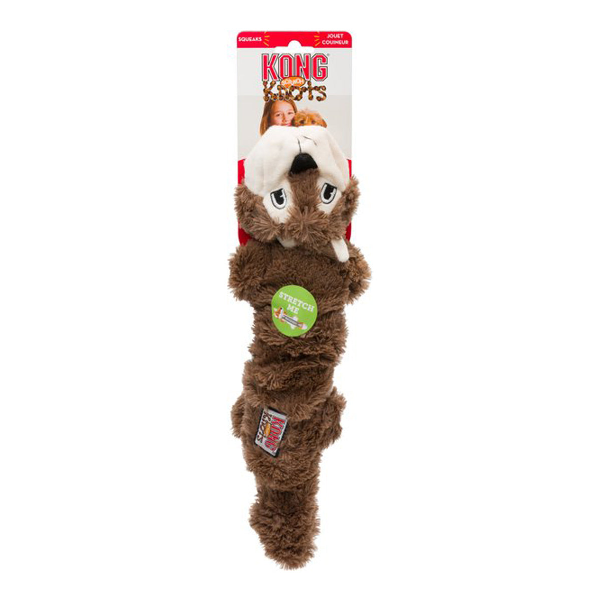 Kong Scrunch Knots Toy Squirrel