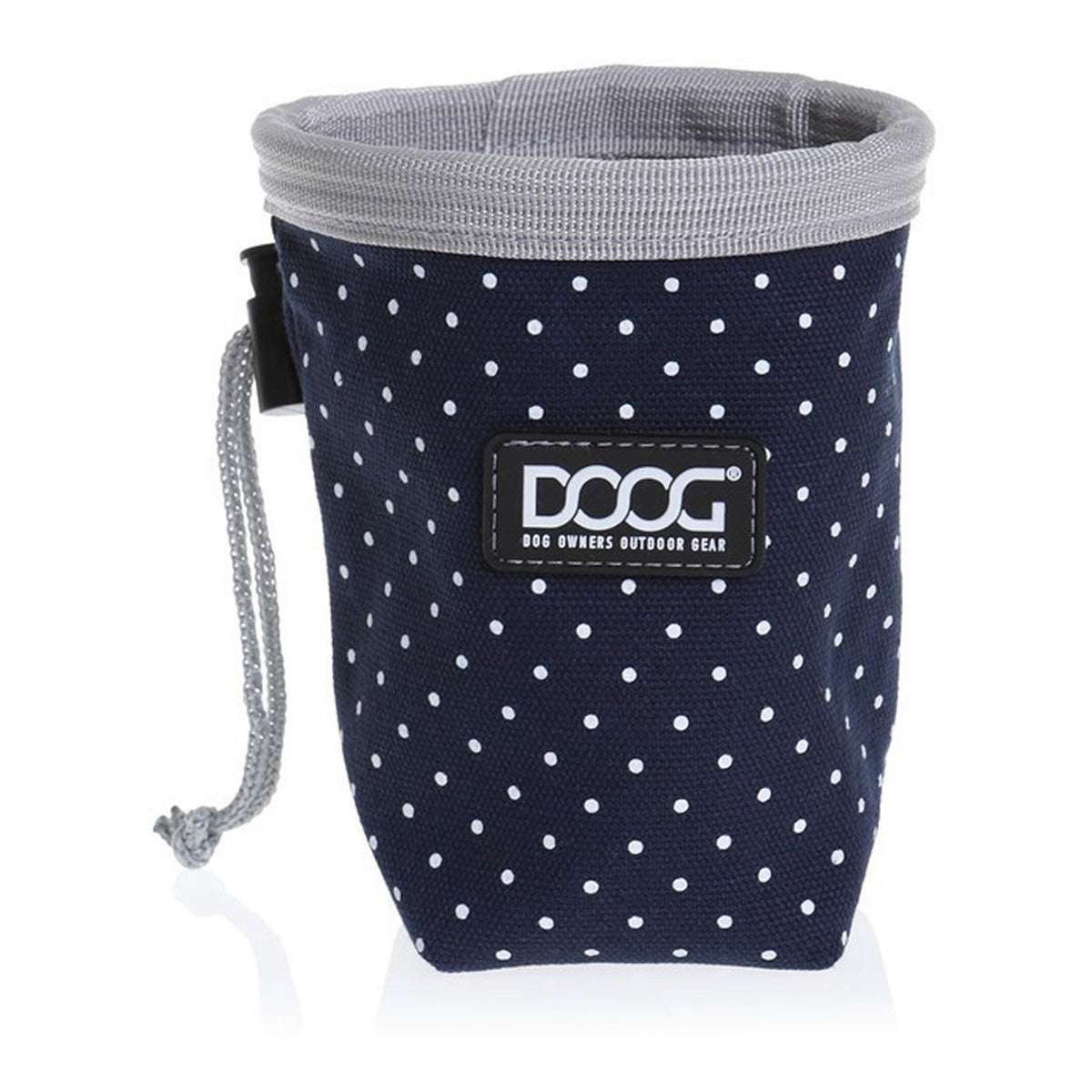 Doog Stella Small Dog Treat Navy Pouch with White Spots