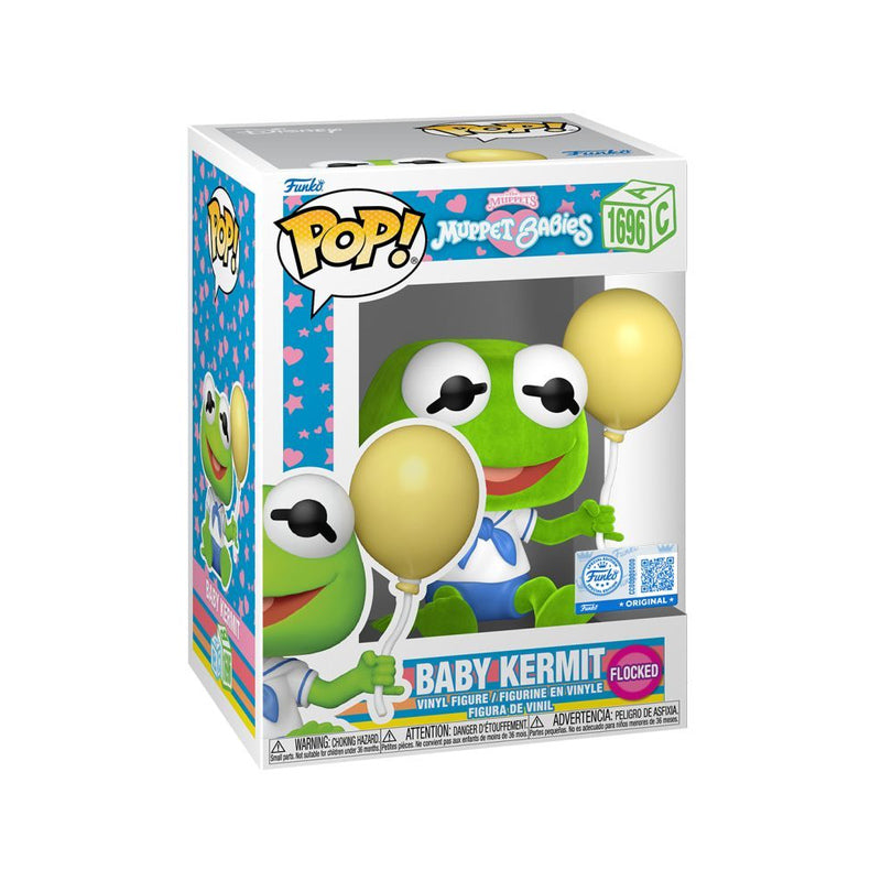 Muppets Baby Kermit US Exclusive Flocked Pop! Vinyl