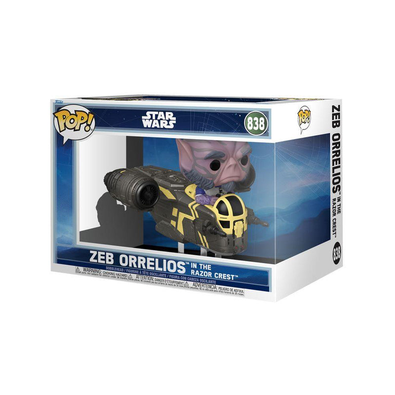 Zeb Orrelios in the Razor Crest Pop! Ride