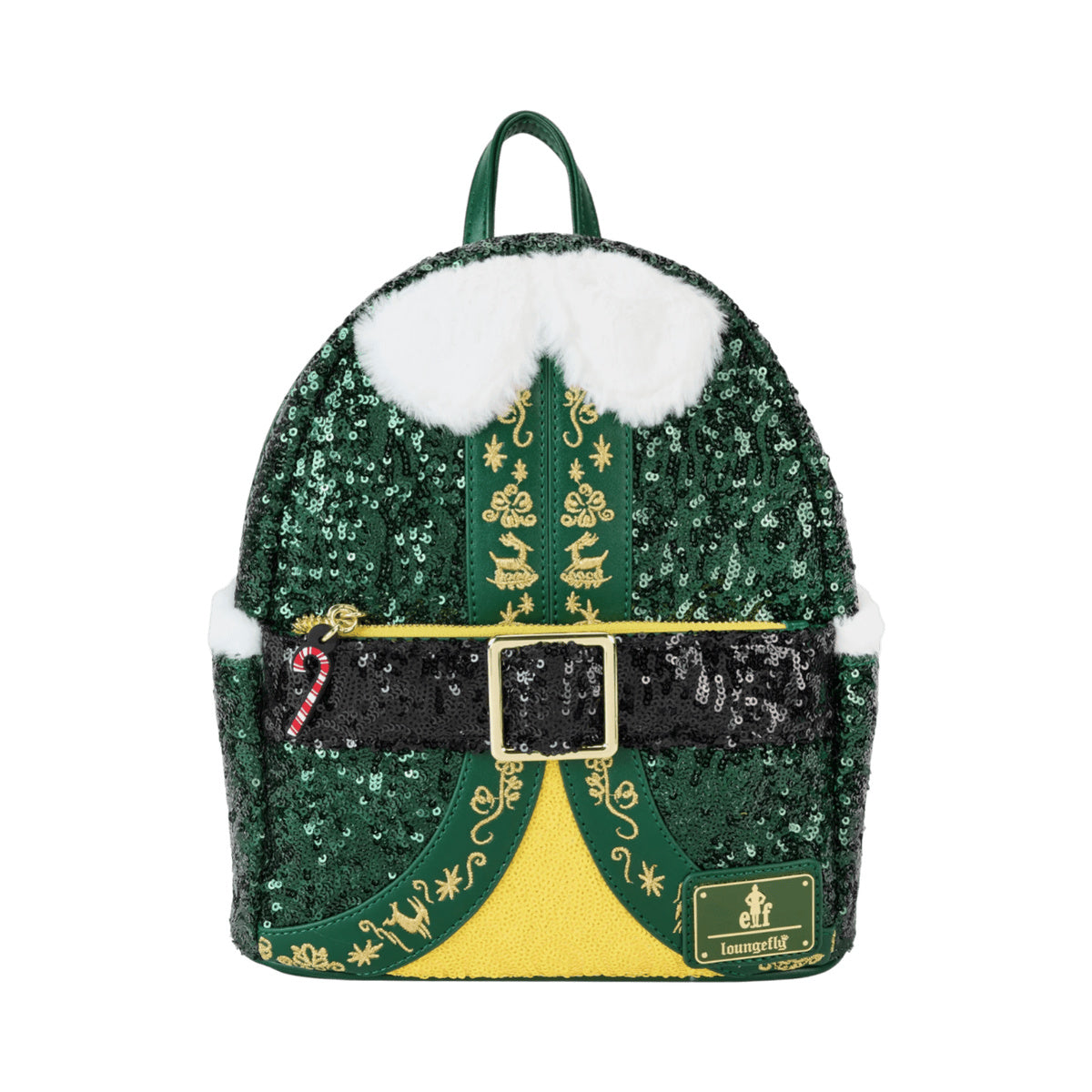 Elf Buddy Sequin Cosplay Mini Backpack