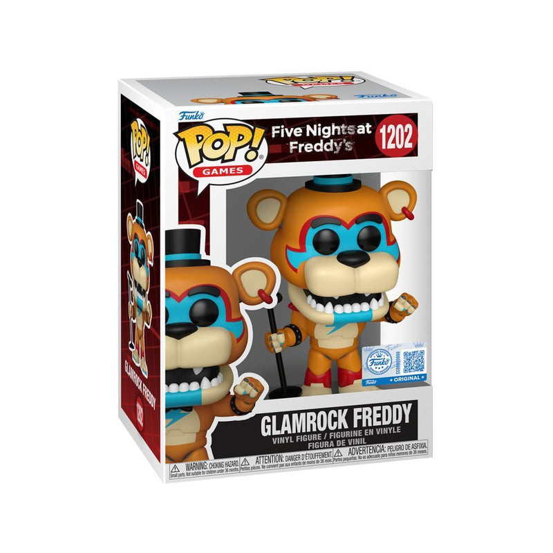 Five Nights at Freddy's Glamrock Freddy US Exclusive Pop!