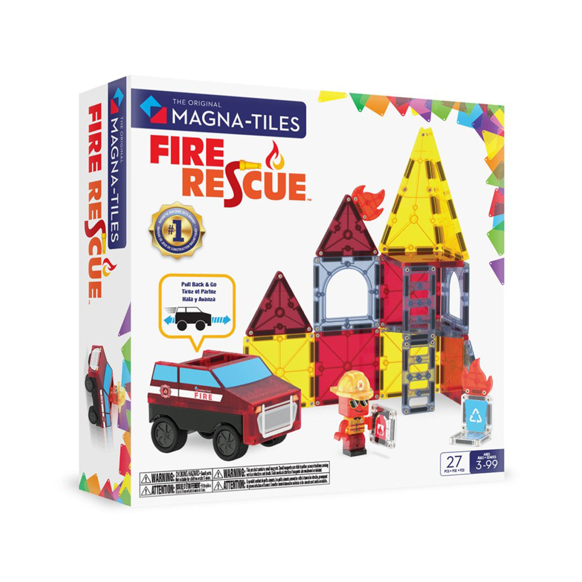 MAGNA-TILES Fire Rescue 27-Piece Set