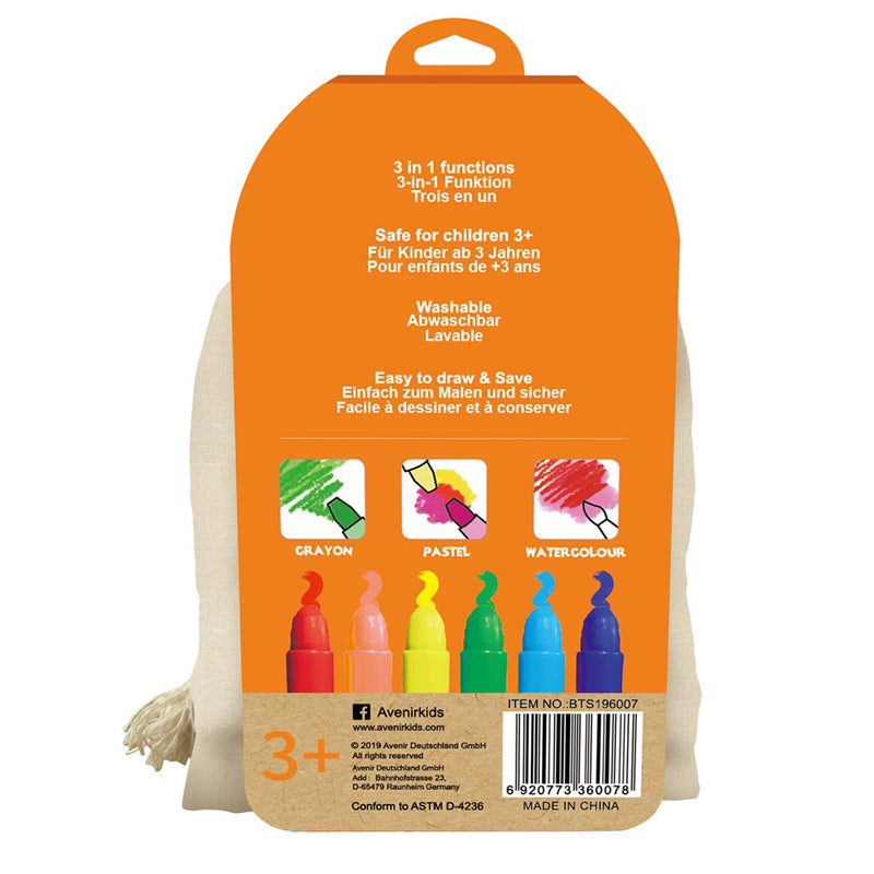 Avenir Silky Crayons Canvas Bag Fox