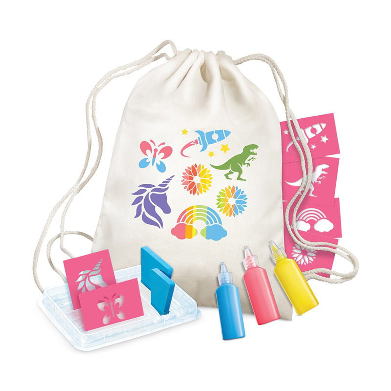 4M KidzMaker Stencil Backpack Printing Kit
