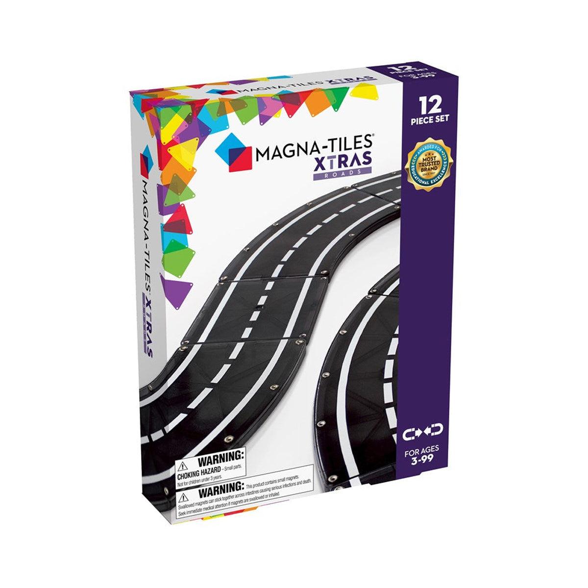 MAGNA-TILES XTRA Roads 12-Piece Set