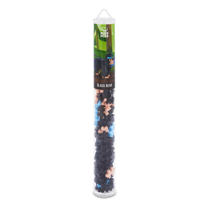 Plus-Plus Black Bear Building Blocks Tube 100pcs