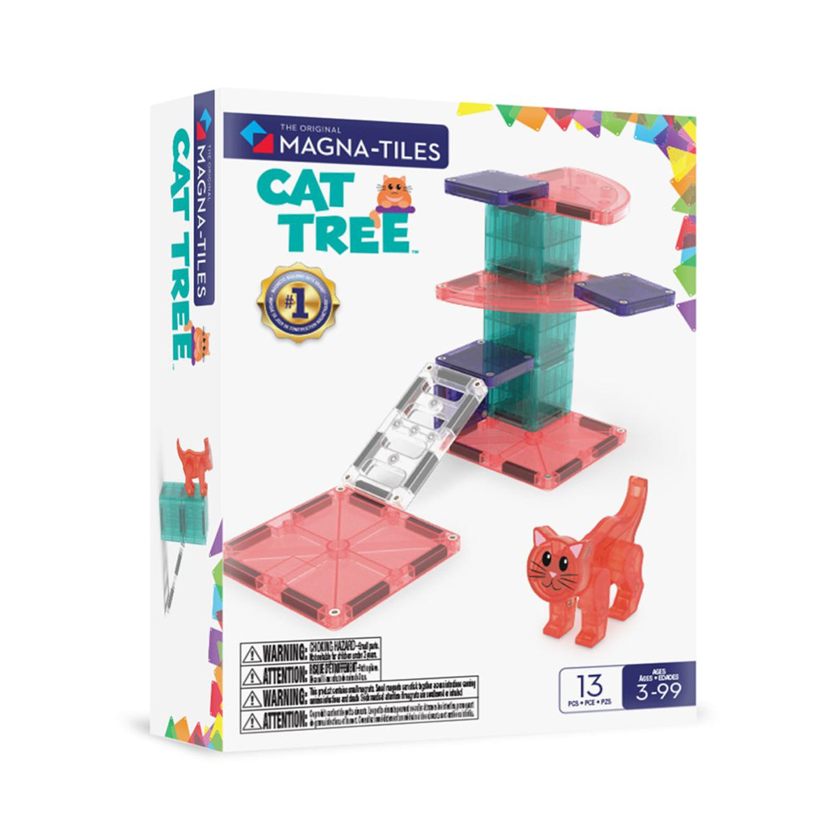 MAGNA-TILES Cat Tree 13-Piece Set