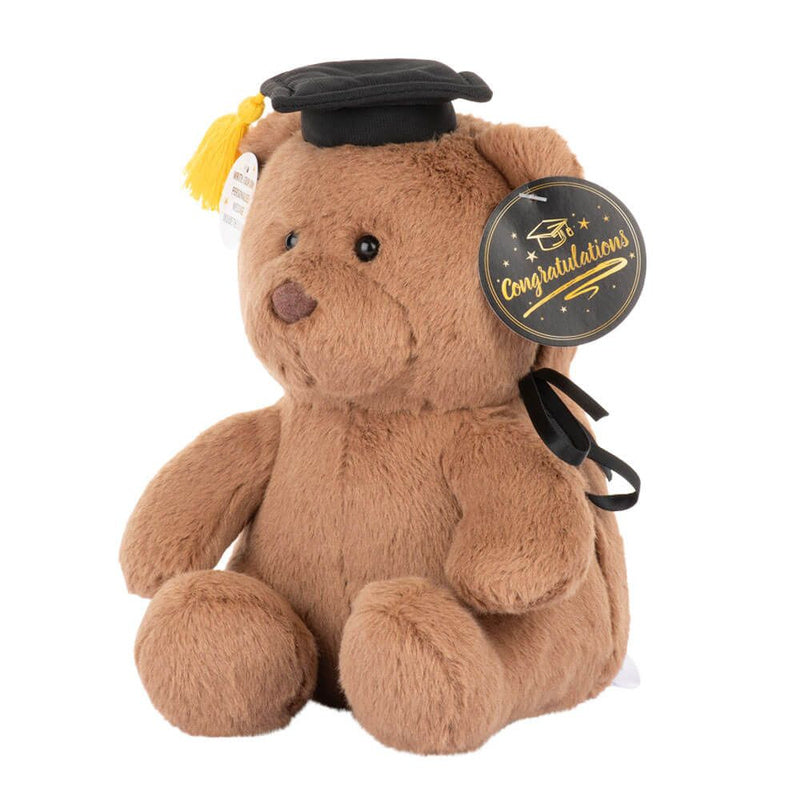 With Heart Graduation Bear Plush with Message Card