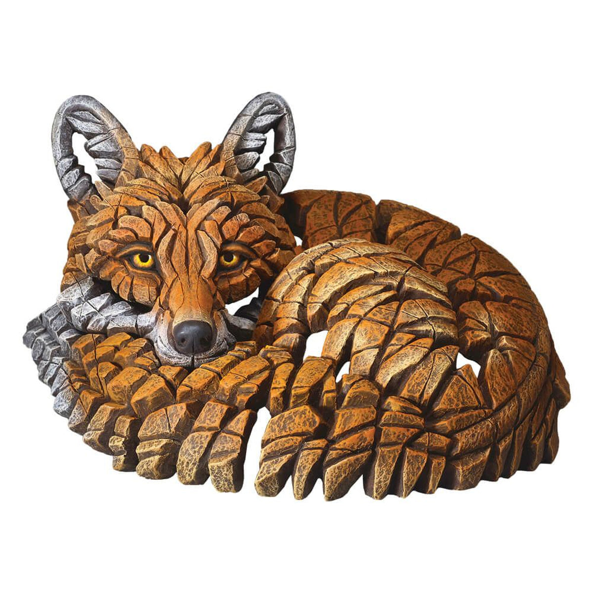 Edge Curled Up Fox Figure