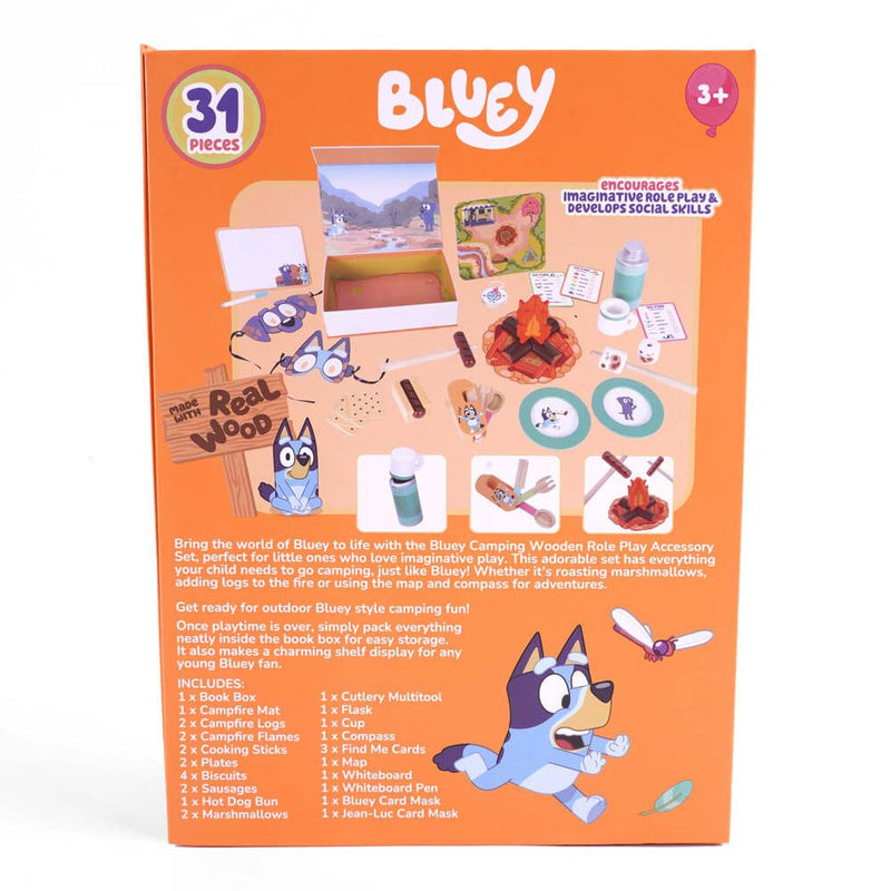 Bluey Camping Wooden Role-Play Accessory Set