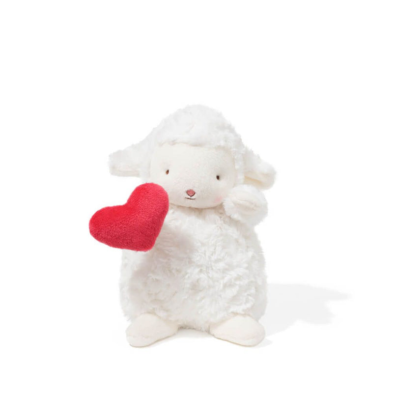 Wee Kiddo Lamb Holding Heart Plush