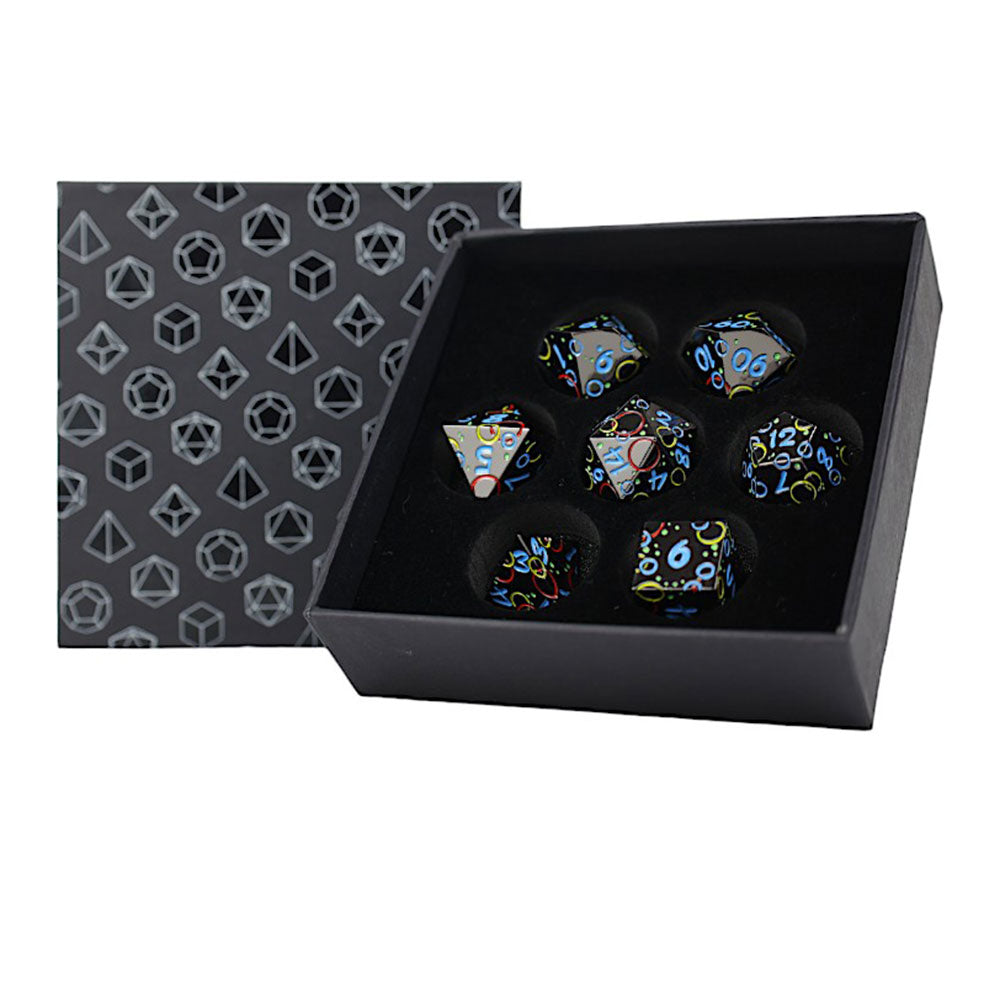 LPG Inscripted Bubbles RPG Dice Set