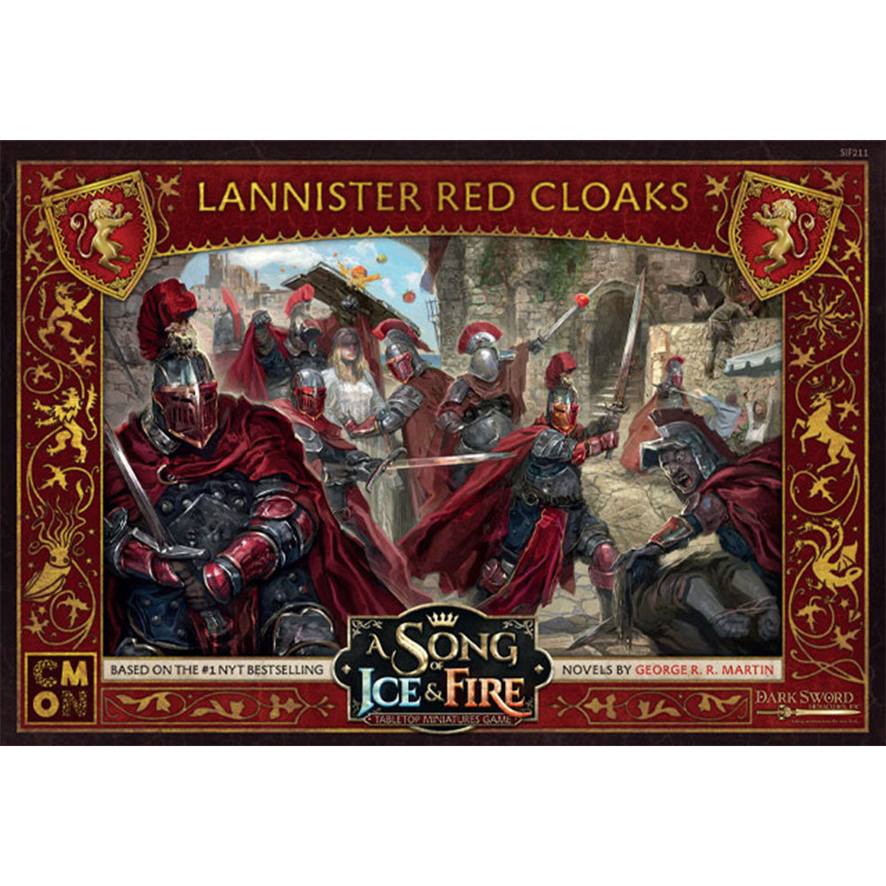 A Song of Ice and Fire House Lannister Red Cloaks Miniature