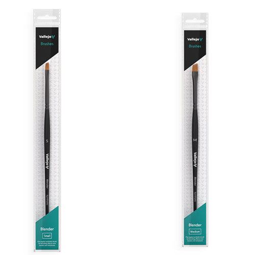 Vallejo Blender Flat Angled Synthetic Brush