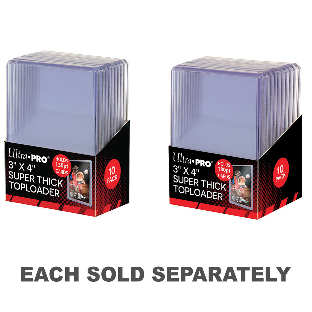 Ultra Pro Super Thick Toploader 10pcs (3x4in)