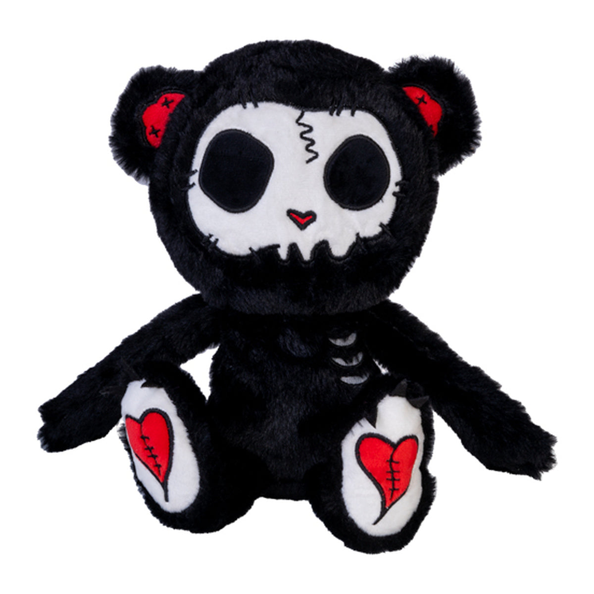 Gus Fink Black Grim the Stitch Bear Gooli Plush