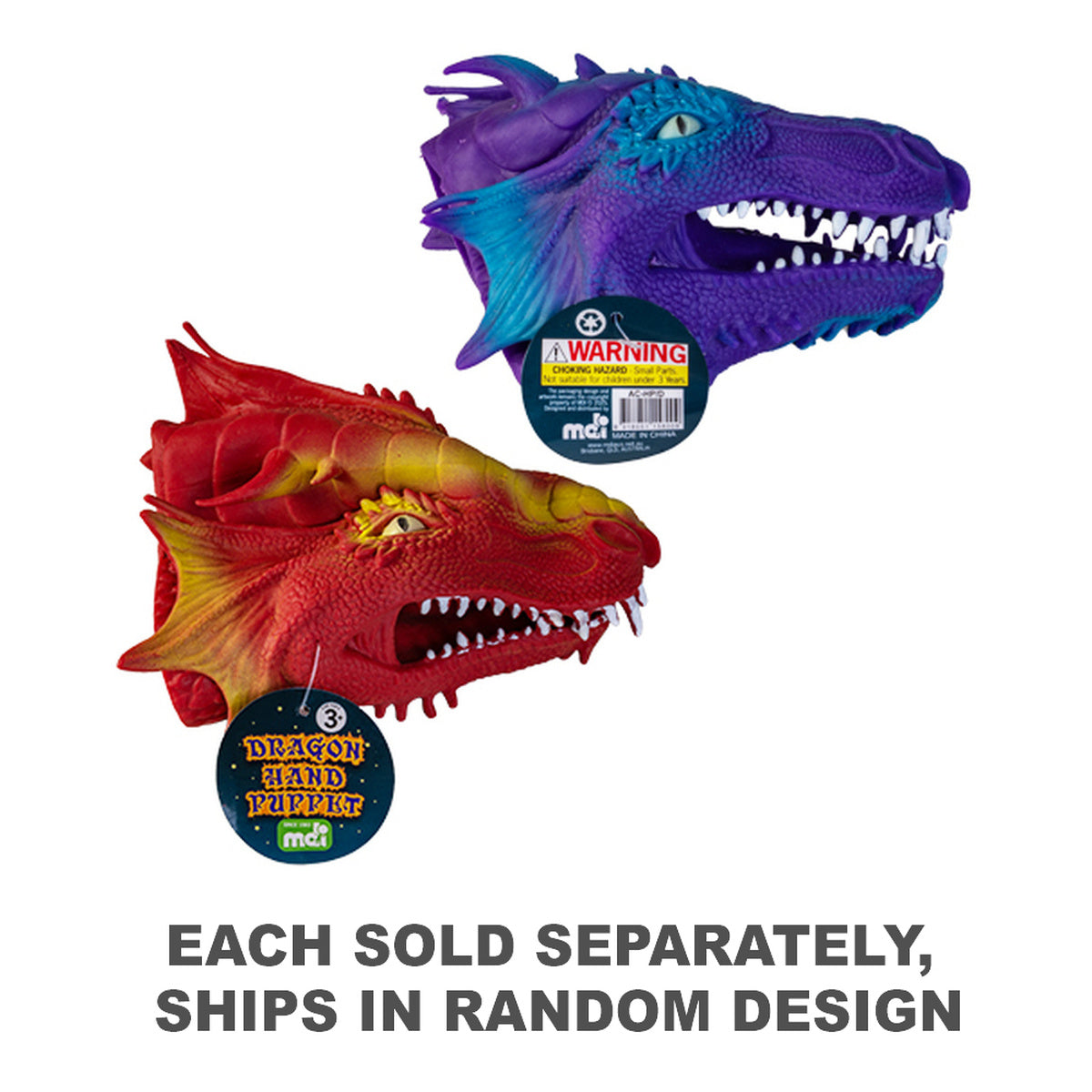 Dragon Hand Puppet (1pc Random)
