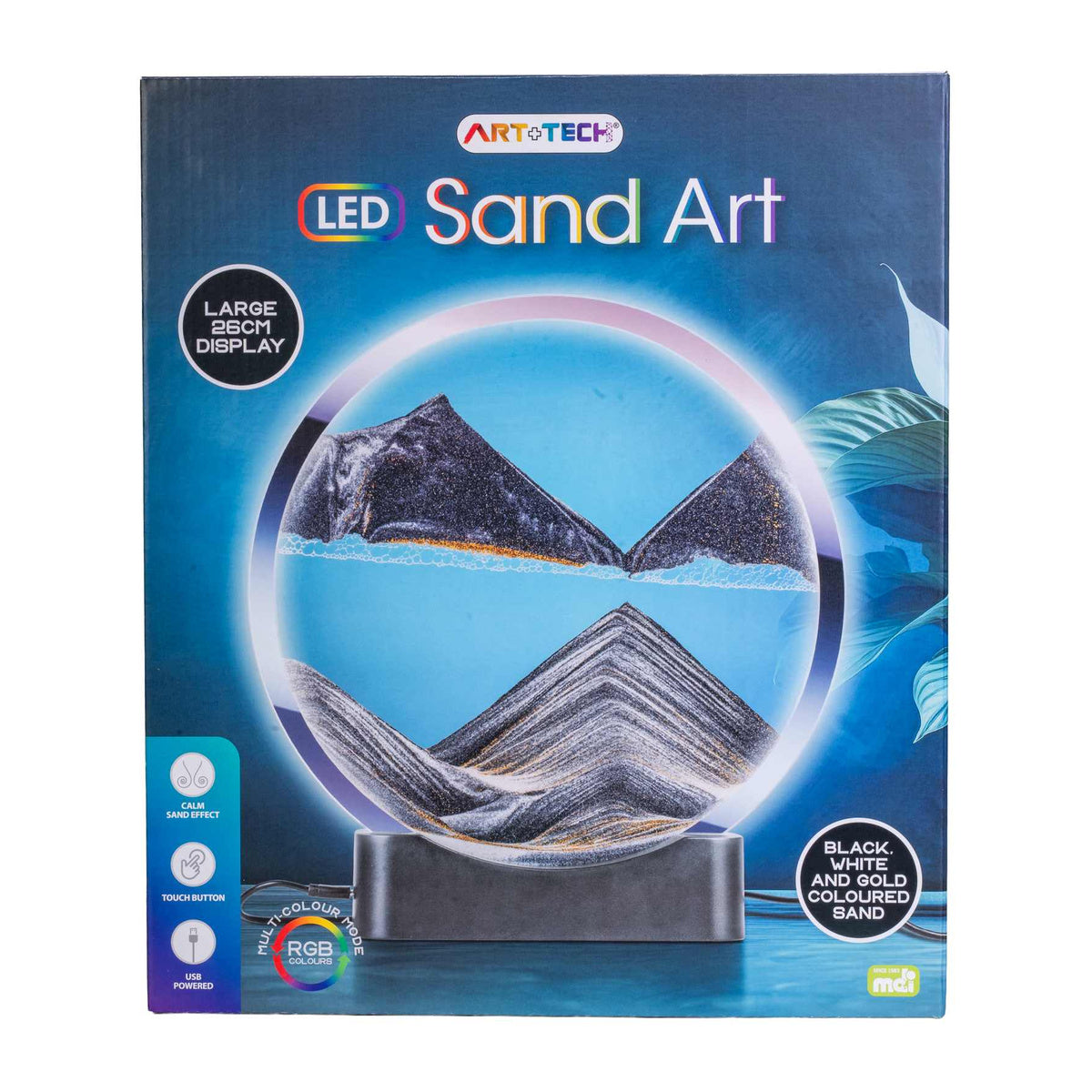 Large Black LED Sand Art