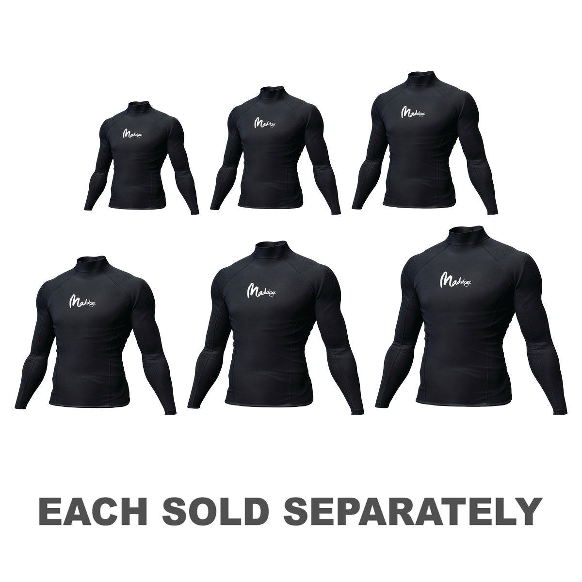 Insulator Long Sleeve Wetsuit Top 1mm (Black)