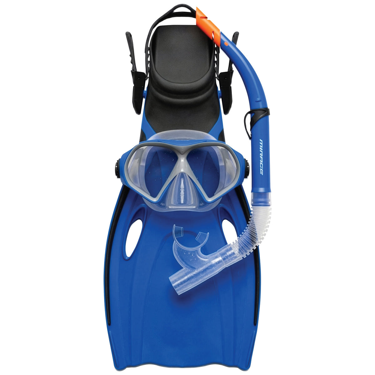 Mission Adult Silitex Mask, Snorkel & Fin Set (Blue)