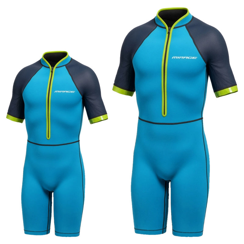 Kids' Neoprene Playsuit (Blue)