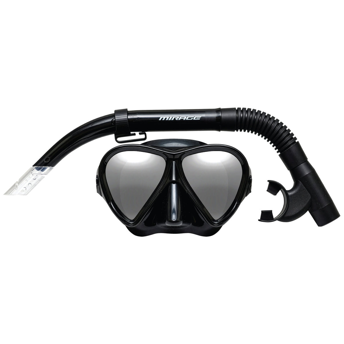 Eclipse Adult Silicone Mask & Snorkel Set (Black)