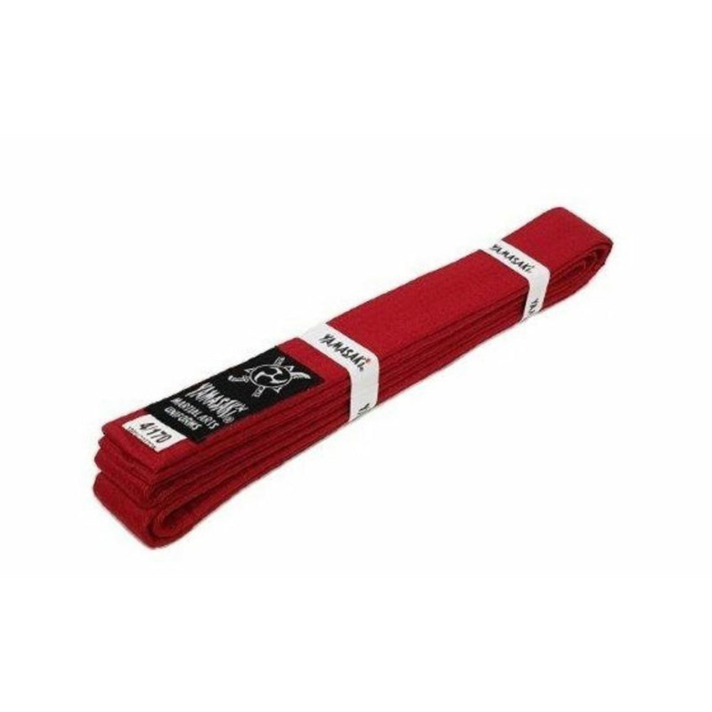 Yamasaki Deluxe Coloured Martial Arts Belts (Red)