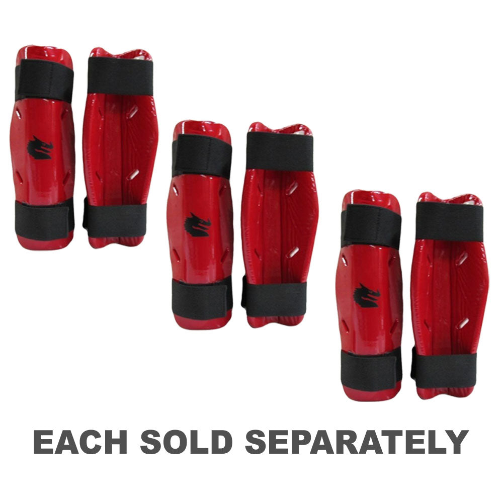 Morgan Dipped Foam Shin Guards (Red)