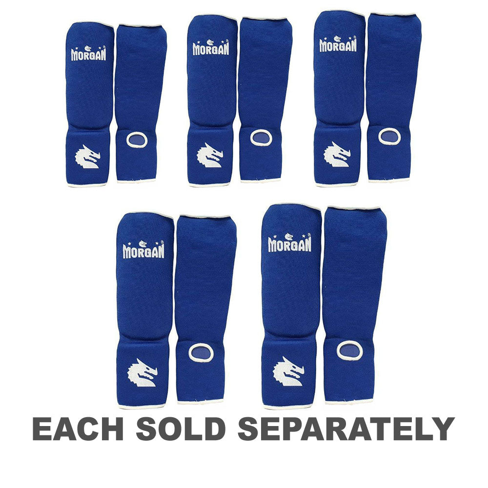 Morgan Elastic Shin and Instep Protectors (Blue)