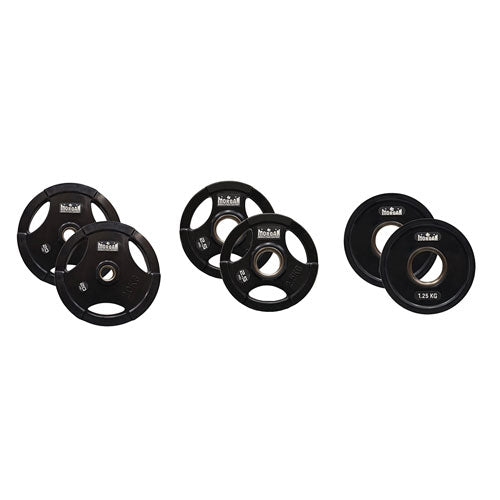 Morgan Tri-Grip Rubber Coated Olympic Weight Plates (Pair)