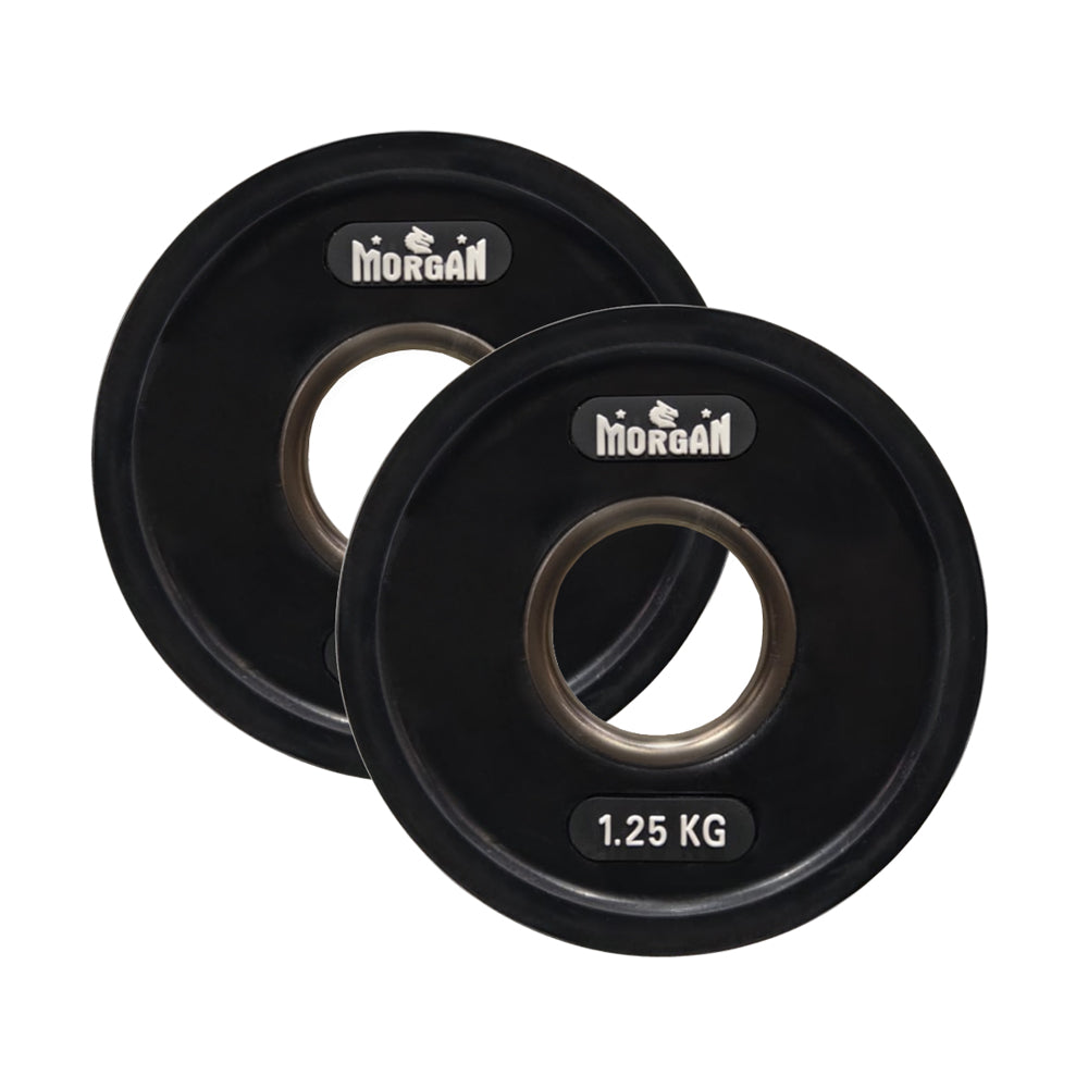 Morgan Tri-Grip Rubber Coated Olympic Weight Plates (Pair)