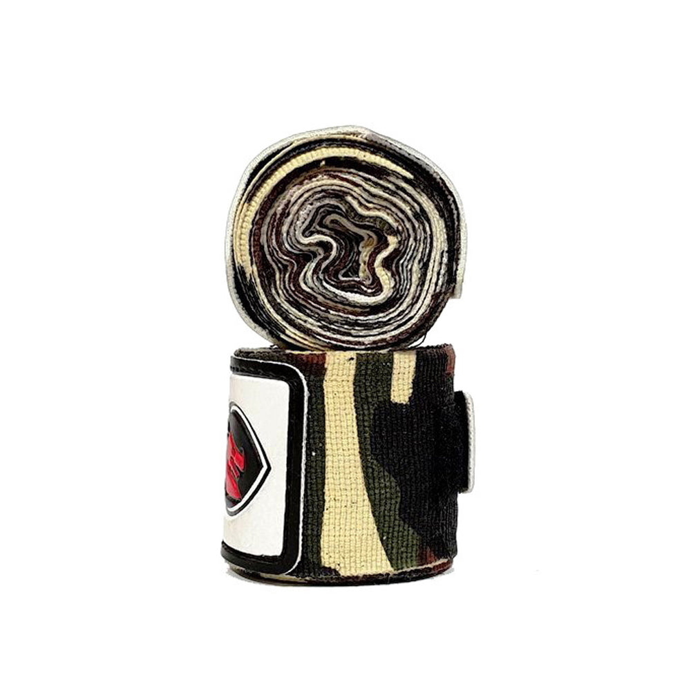Morgan Camo Elastic Boxing Hand Wraps Pair (180"-4m)