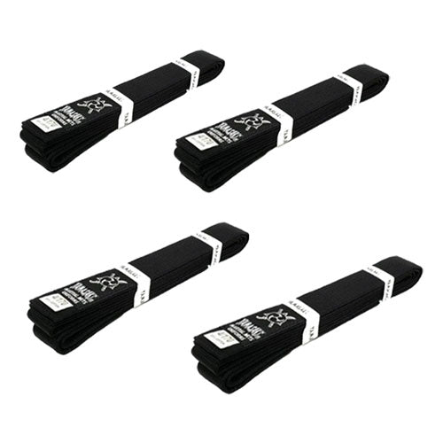 Yamasaki Deluxe Coloured Martial Arts Belts (Black)