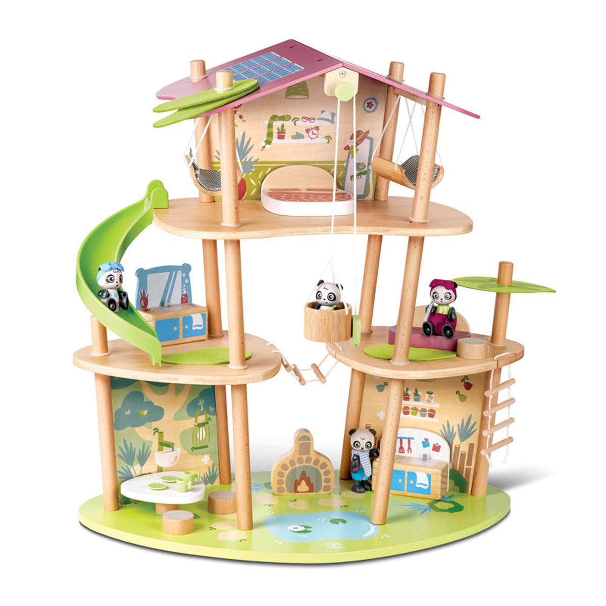 Hape Pandas' Bamboo House Playset