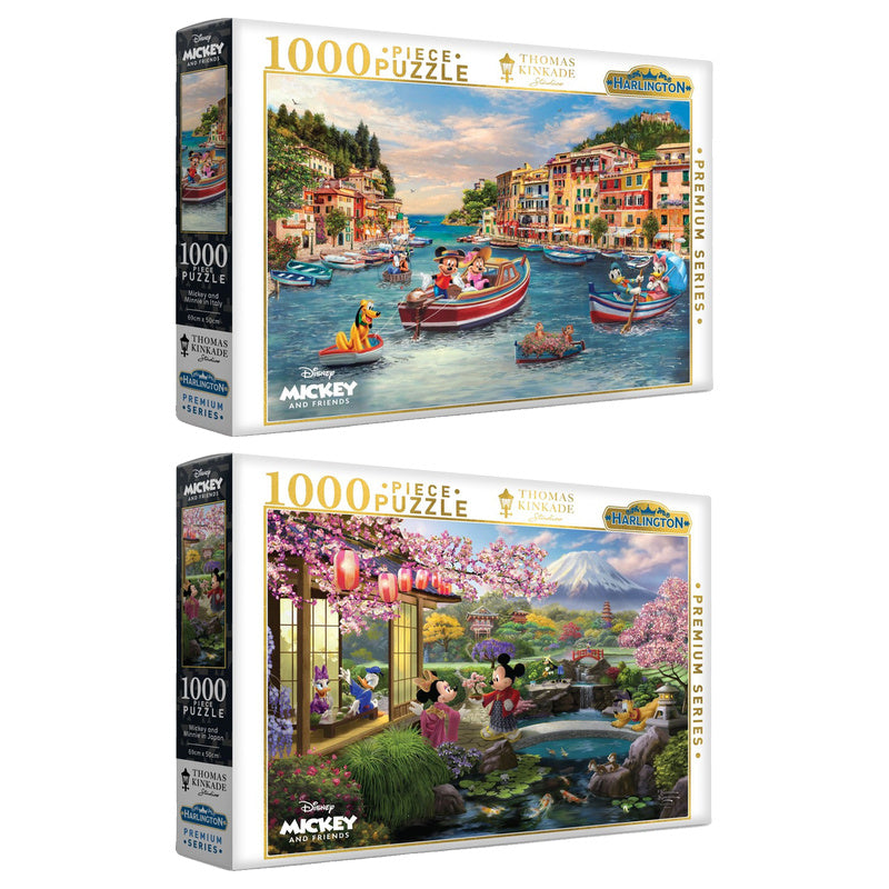 Thomas Kinkade Puzzle Disney Mickey and Minnie in 1000pcs