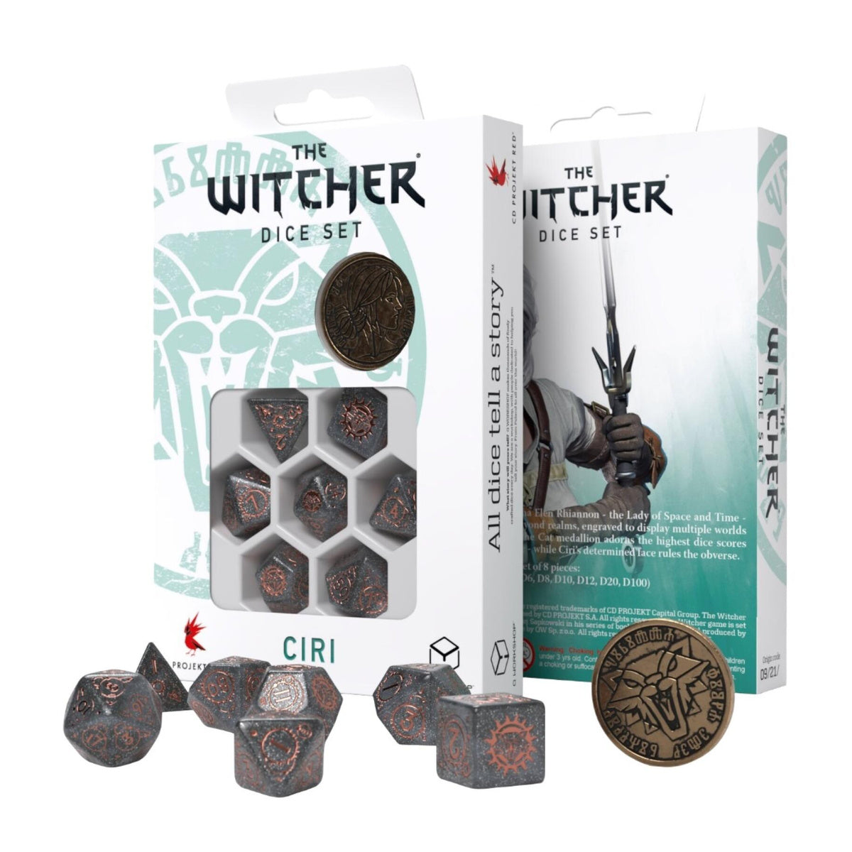 The Witcher Dice Set Ciri Elder Blood
