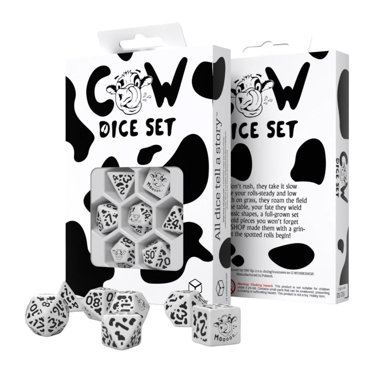 Cow Dice Set MOOzilla