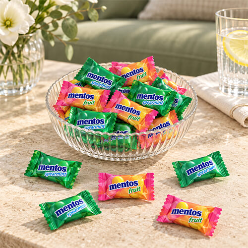 Mentos Pillowpack 540g Bundle Duo (Fruit & Spearmint)