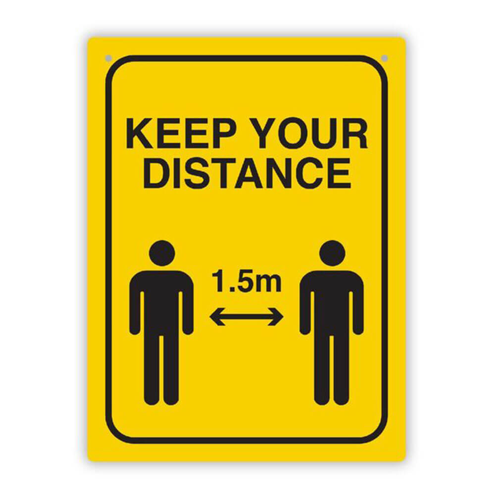 Durus Social Distancing Wall Sign 225x300mm