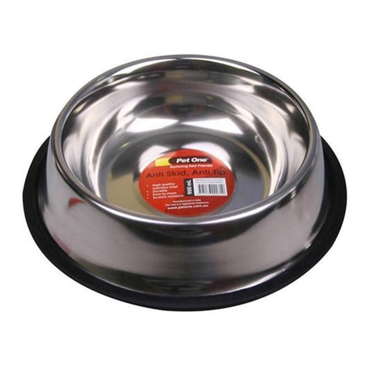 Pet One Anti Ant Anti Tip Stainless Steel Bowl