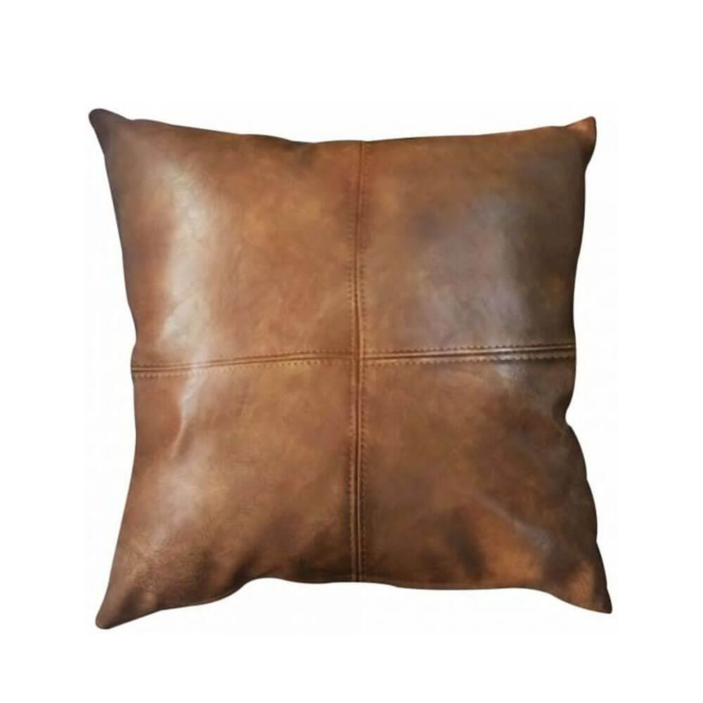 Bangalow Square Cushion w/ Fill PU Leather (50x50cm)