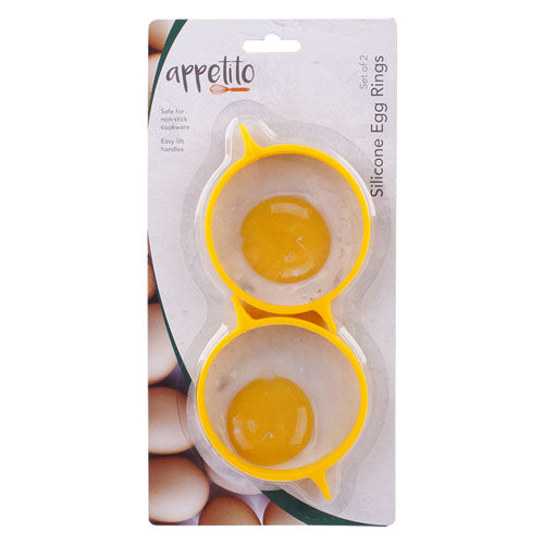 Appetito Pansafe Silicone Egg Rings 2pcs (Yellow)