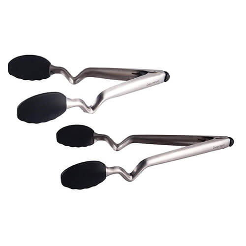 Charcoal Black Click-Lock Tongs