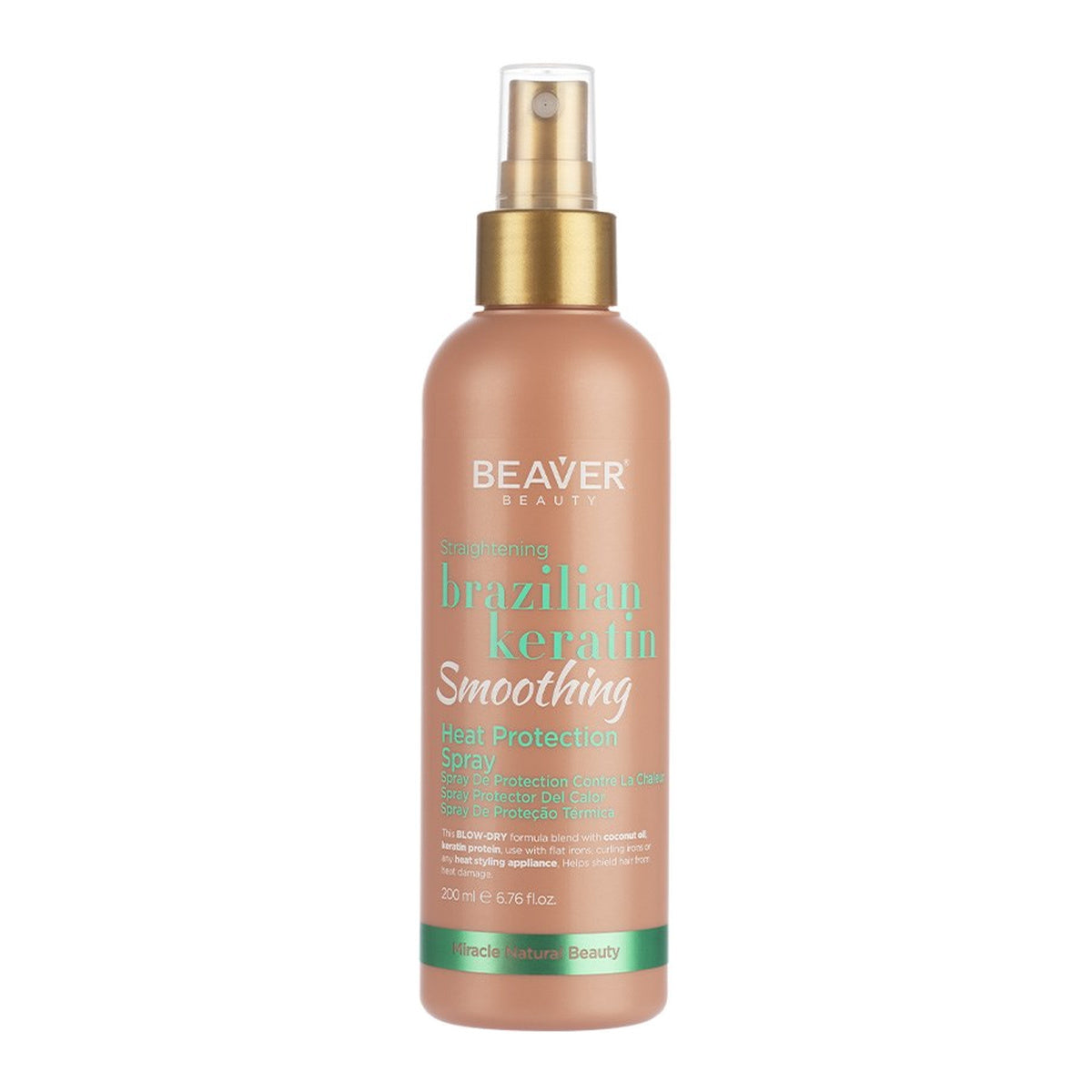 Beaver Brazilian Keratin Smoothing Heat Protection Spray 200mL