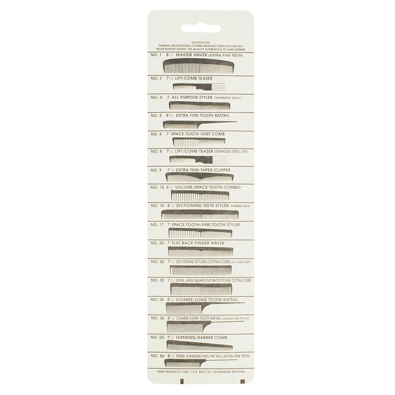 Krest Goldilocks No. 6 Detangling Comb 18cm