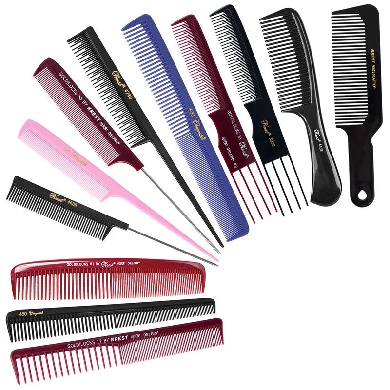 Krest No. 5 Fine Plastic Tail Comb 21.5cm