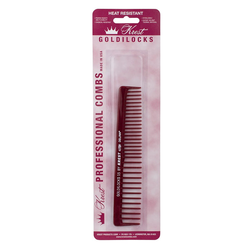 Krest Goldilocks No. 15 Styling Comb 16.5cm
