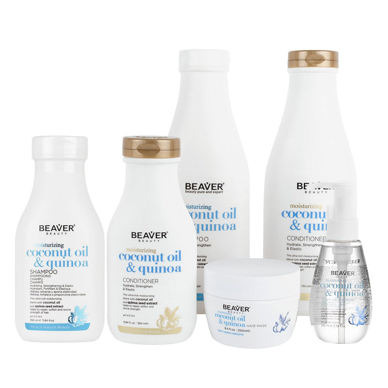 Beaver Coconut Oil and Quinoa Moisturising Hair Serum 100mL