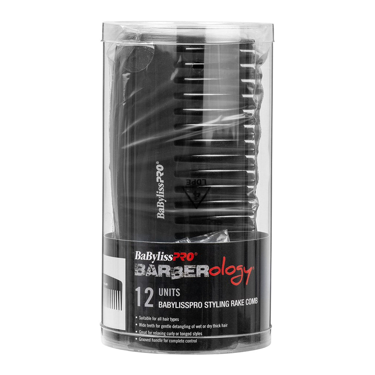 BaBylissPRO Detangling Rake Comb 12pc